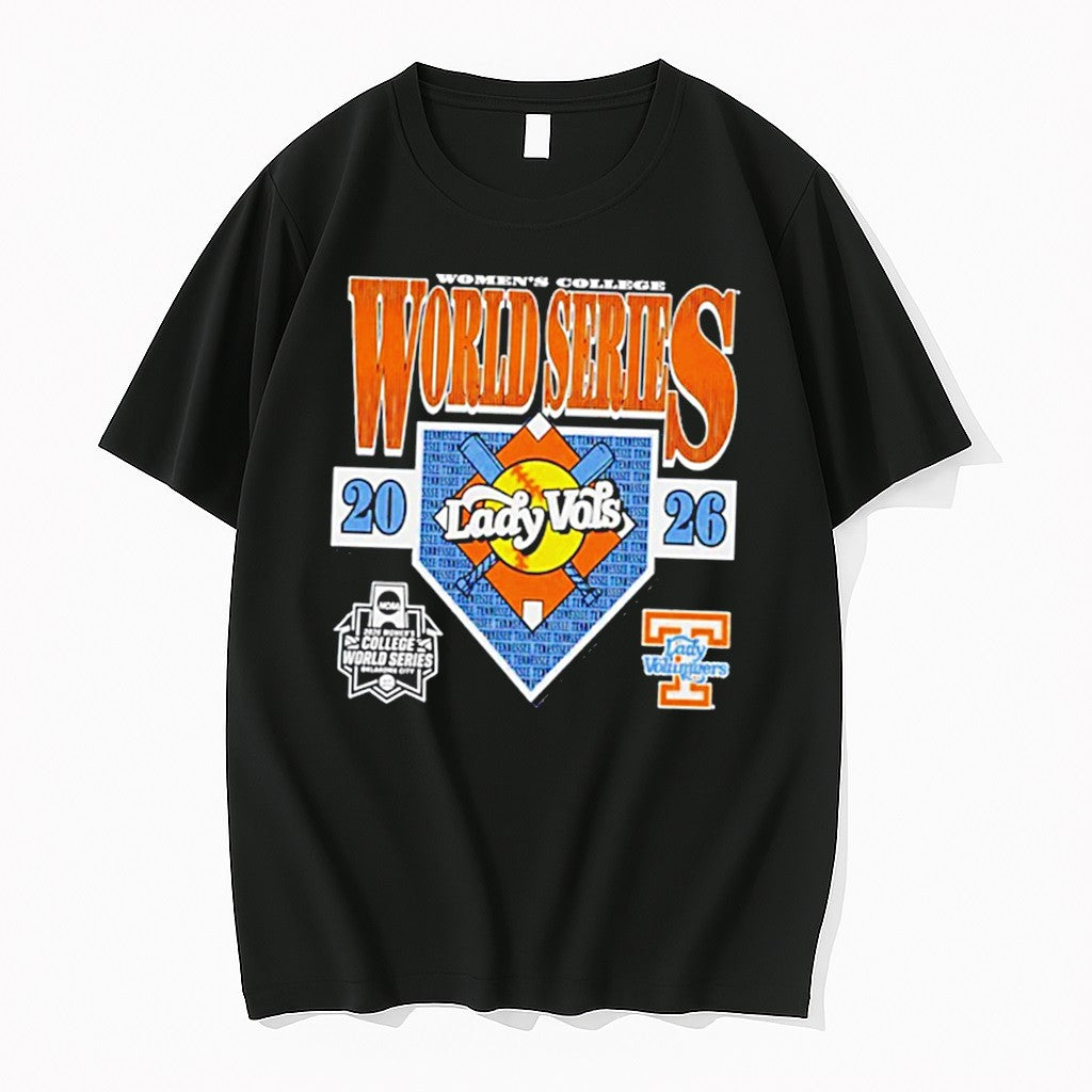Original Tennessee Lady Volunteers 2026 Womens College World Series Logo Tee Tshirts Unisex T-shirt, Sweatshirt, Hoodie, Long Sleeve Tee - T-Shirt, Sweatshirt, Hoodie