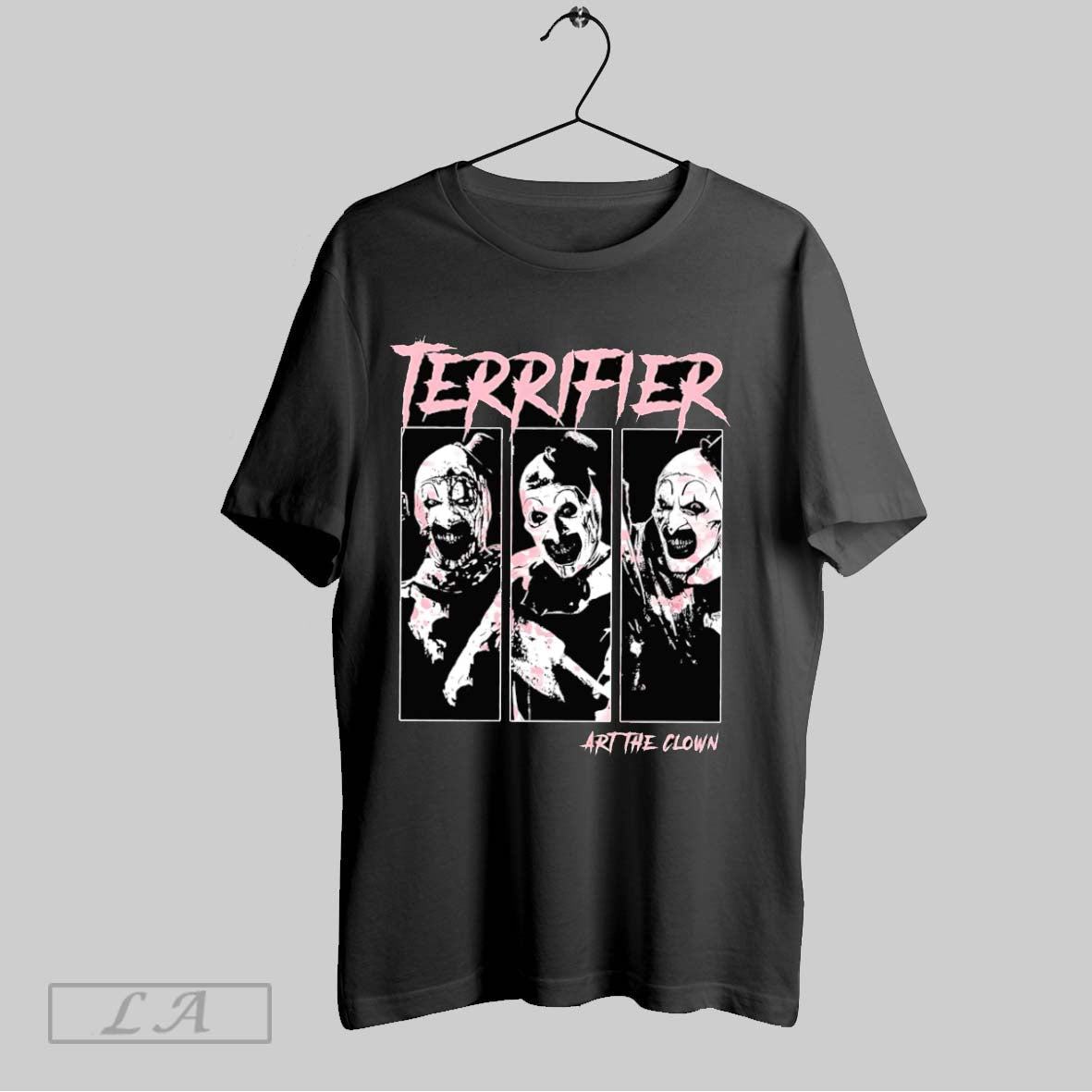 Original Terrifier Scary Art The Clown Unisex T-shirt, Sweatshirt, Hoodie, Long Sleeve Tee - T-Shirt, Sweatshirt, Hoodie