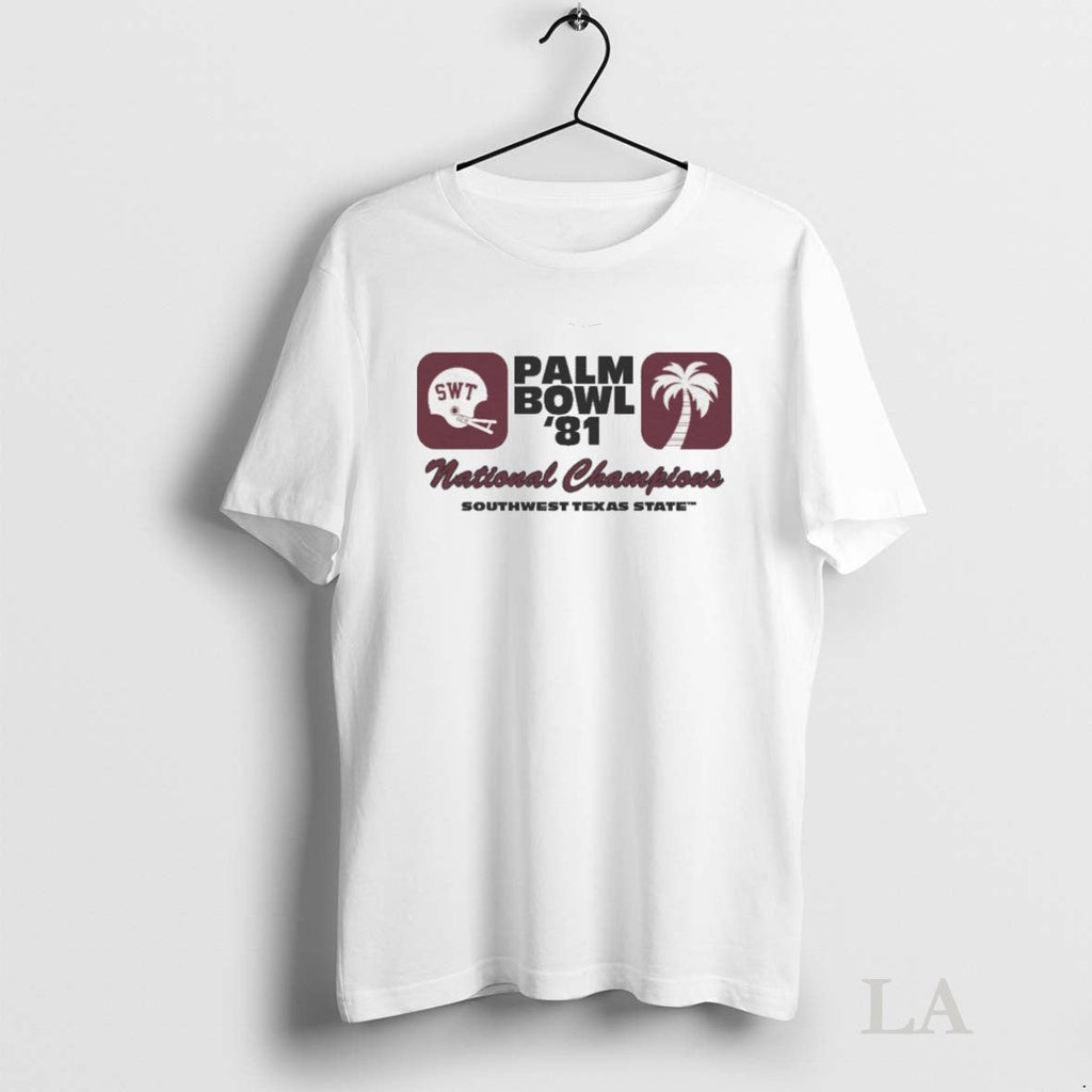 Original Texas State Palm Bowl 1981 National Championship Southwest Texas State Unisex T-shirt, Sweatshirt, Hoodie, Long Sleeve Tee - T-Shirt, Sweatshirt, Hoodie
