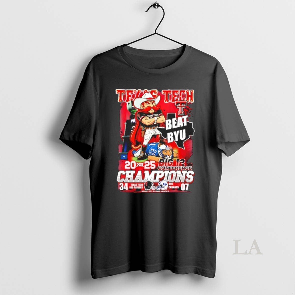 Original Texas Tech Red Raiders Big 12 Conference Champions 2025 Beat Byu Mascot T-Shirts, Hoodie, Sweatshirt - T-Shirt, Sweatshirt, Hoodie