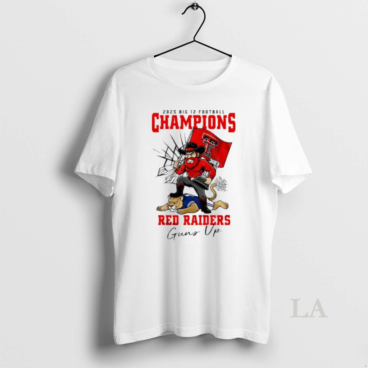 Original Texas Tech Red Raiders Ncaa 2025 Big 12 Football Champions Guns Up T-Shirts, Hoodie, Sweatshirt - T-Shirt, Sweatshirt, Hoodie