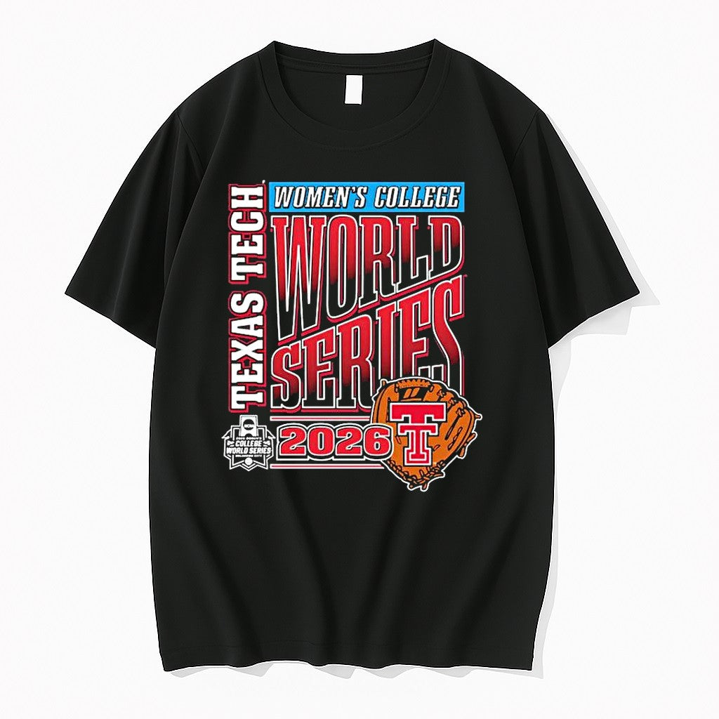 Original Texas Tech Womens College World Series 2026 Wcws Leather Laces 1 Tshirts Unisex T-shirt, Sweatshirt, Hoodie, Long Sleeve Tee - T-Shirt, Sweatshirt, Hoodie