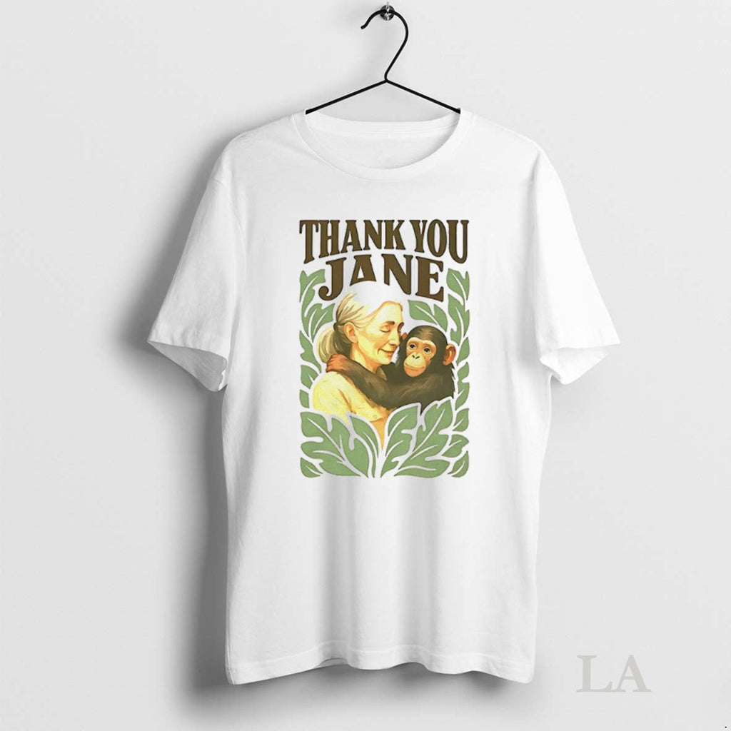 Original Thank You Jane Goodall Unisex T-shirt, Sweatshirt, Hoodie, Long Sleeve Tee - T-Shirt, Sweatshirt, Hoodie