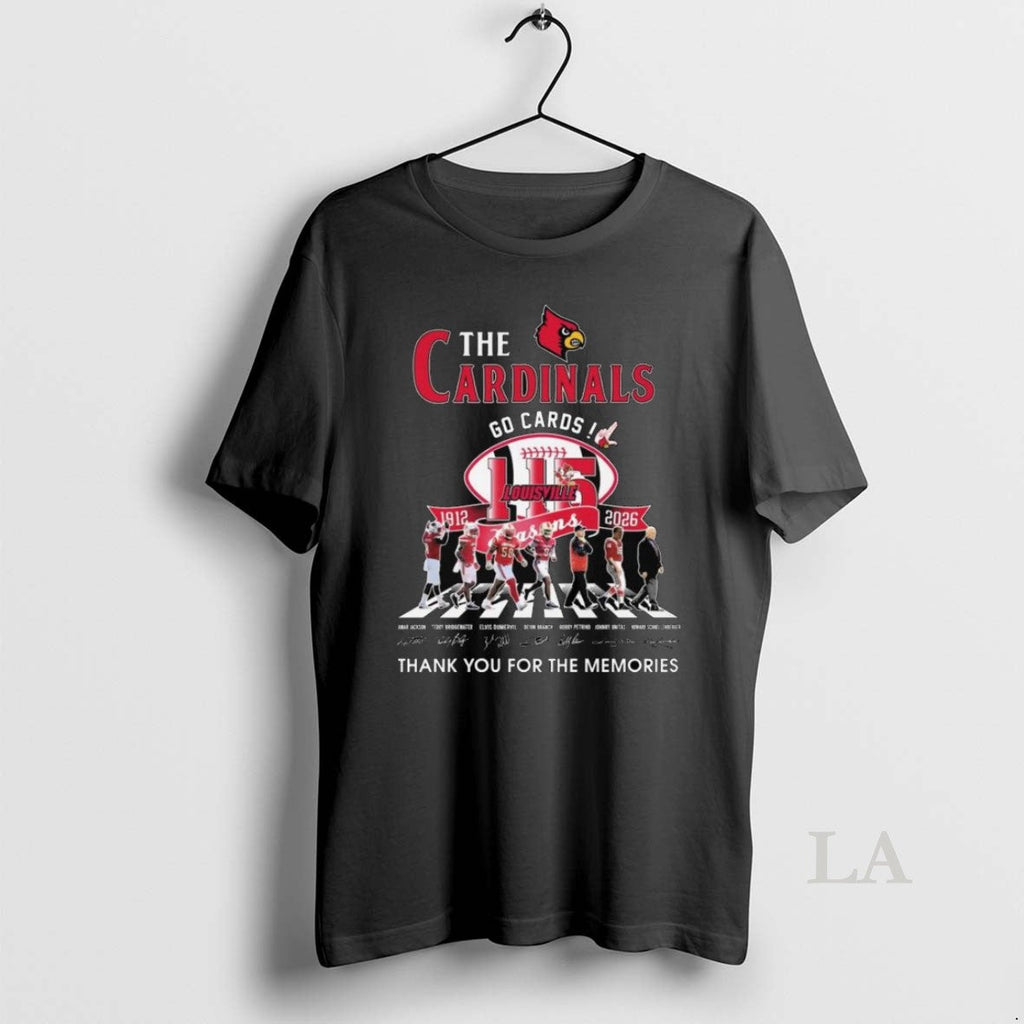 Original The Cardinals Go Cards 1912 2026 115 Seasons Thank You For The Memories Signatures - T-Shirt, Sweatshirt, Hoodie