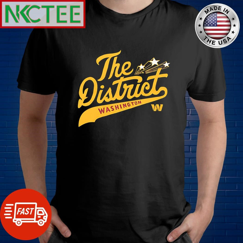 Original The District Washington Commanders stars graphic shirt Unisex T-shirt, Sweatshirt, Hoodie, Long Sleeve Tee - T-Shirt, Sweatshirt, Hoodie