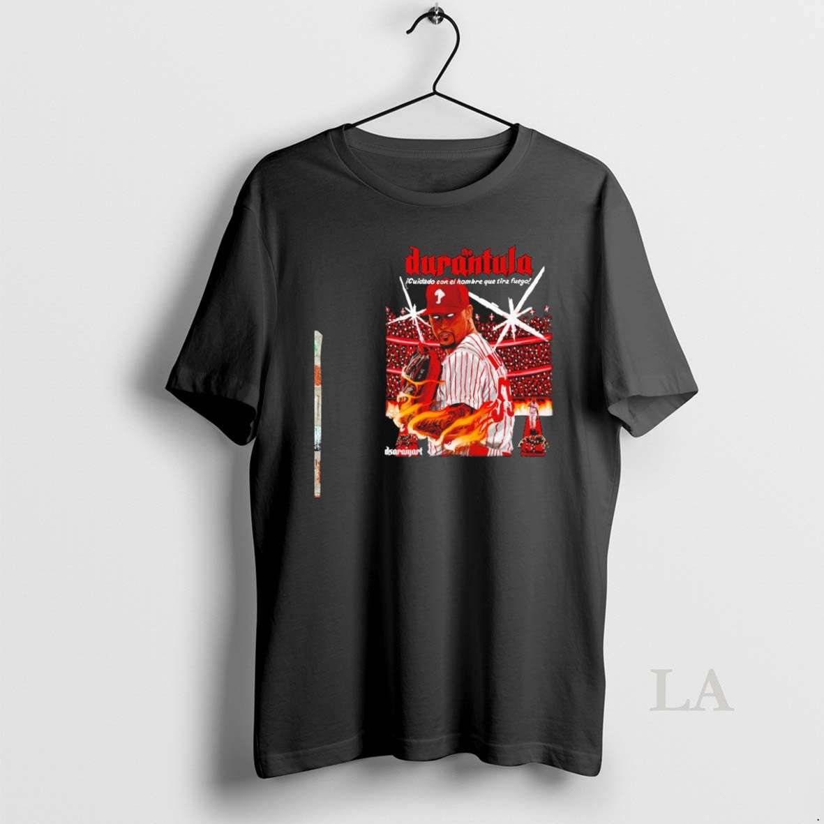 Original The Durantula Jhoan Duran Philadelphia Phillies Baseball Cuidado Con El Hombre Quetira Fuego - T-Shirt, Sweatshirt, Hoodie
