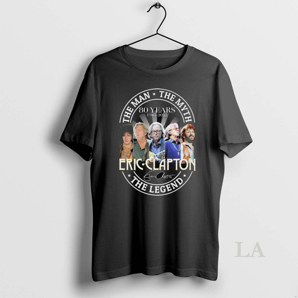 Original The Man The Myth Legend 80 Years 1945 2025 Eric Clapton Signature Long Sleve Unisex T-shirt, Sweatshirt, Hoodie, Long Sleeve Tee - T-Shirt, Sweatshirt, Hoodie