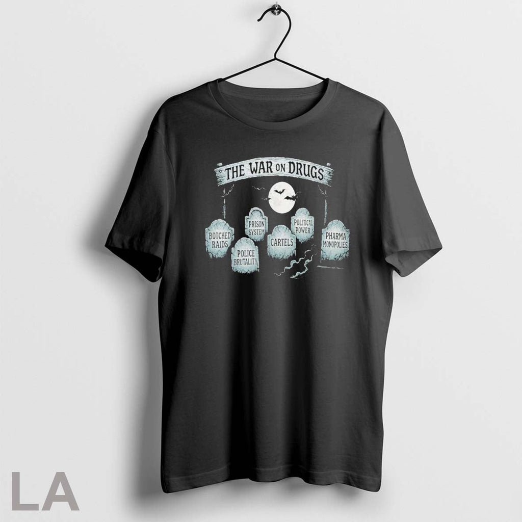Original The War On Drugs Graveyard Halloween Shirt Unisex T-shirt, Sweatshirt, Hoodie, Long Sleeve Tee - T-Shirt, Sweatshirt, Hoodie