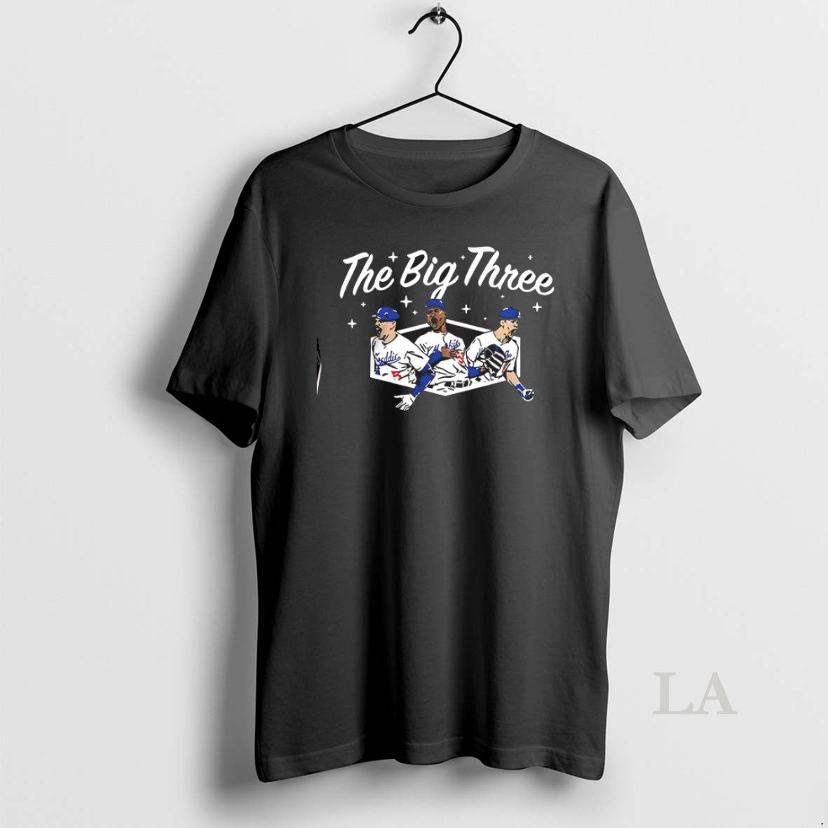 Original The Big Three Los Angeles Dodgers Baseball Unisex T-shirt, Sweatshirt, Hoodie, Long Sleeve Tee - T-Shirt, Sweatshirt, Hoodie