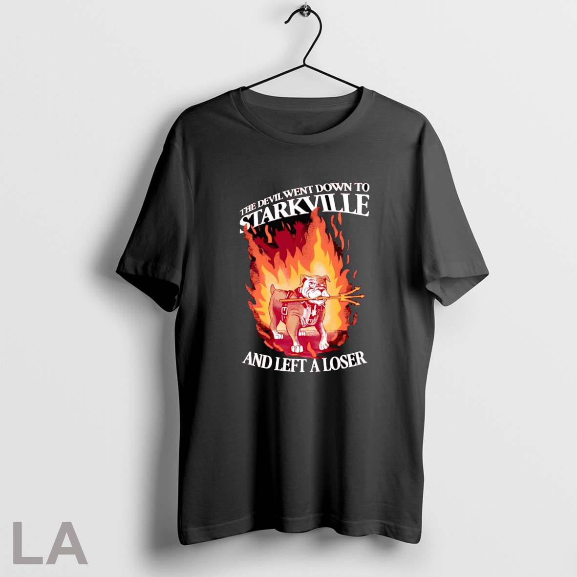 Original The Devil Went Down To Starkville And Left A Loser Mississippi State Bulldogs Unisex T-shirt, Sweatshirt, Hoodie, Long Sleeve Tee - T-Shirt, Sweatshirt, Hoodie