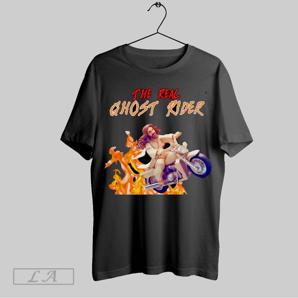 Original The Real Ghost Rider Jesus Unisex T-shirt, Sweatshirt, Hoodie, Long Sleeve Tee - T-Shirt, Sweatshirt, Hoodie