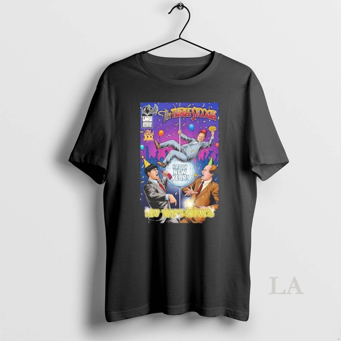 Original Three Stooges New Years Nitwits Unisex T-shirt, Sweatshirt, Hoodie, Long Sleeve Tee - T-Shirt, Sweatshirt, Hoodie