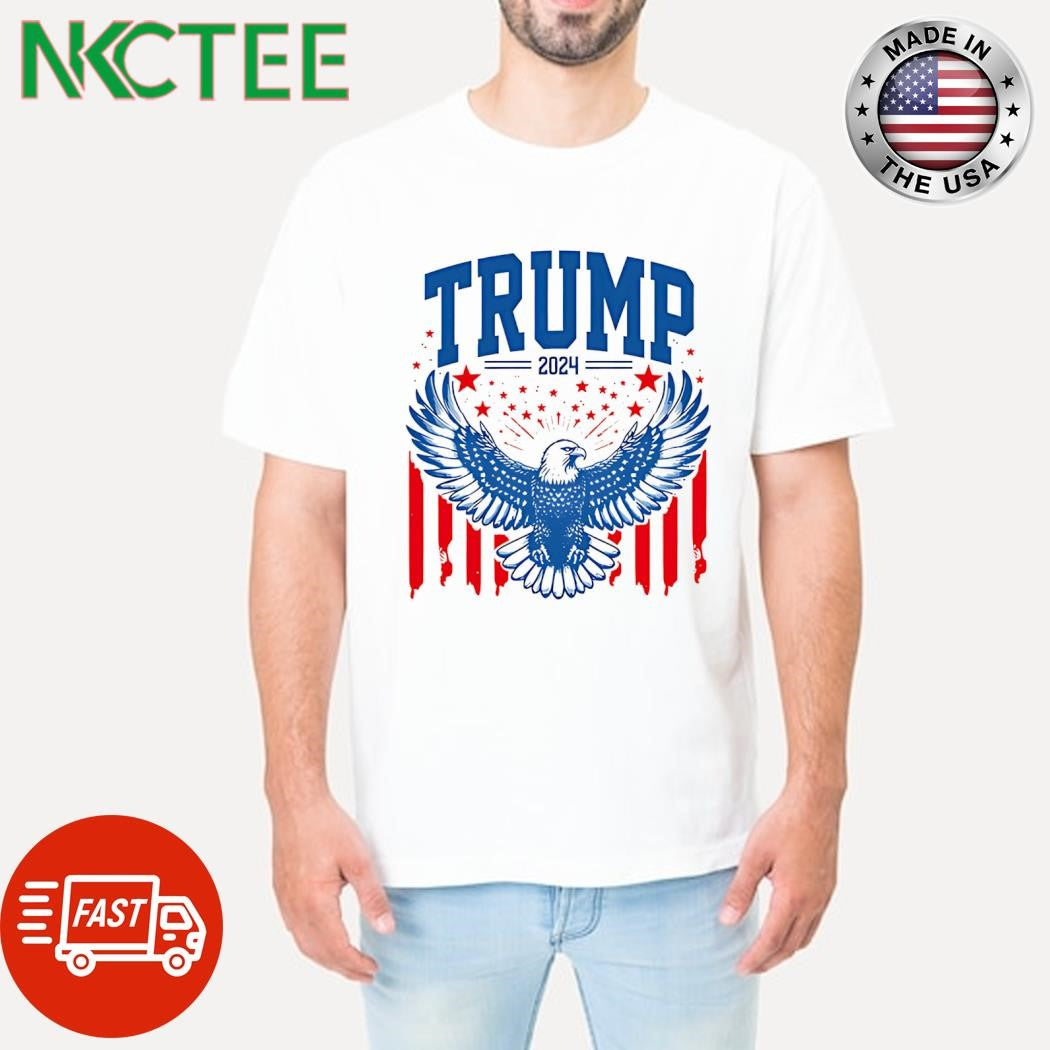 Original Trump 2024 Eagle stars shirt Unisex T-shirt, Sweatshirt, Hoodie, Long Sleeve Tee - T-Shirt, Sweatshirt, Hoodie