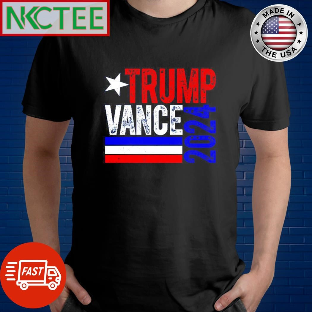 Original Trump Vance 2024 Vintage Election star shirt Unisex T-shirt, Sweatshirt, Hoodie, Long Sleeve Tee - T-Shirt, Sweatshirt, Hoodie