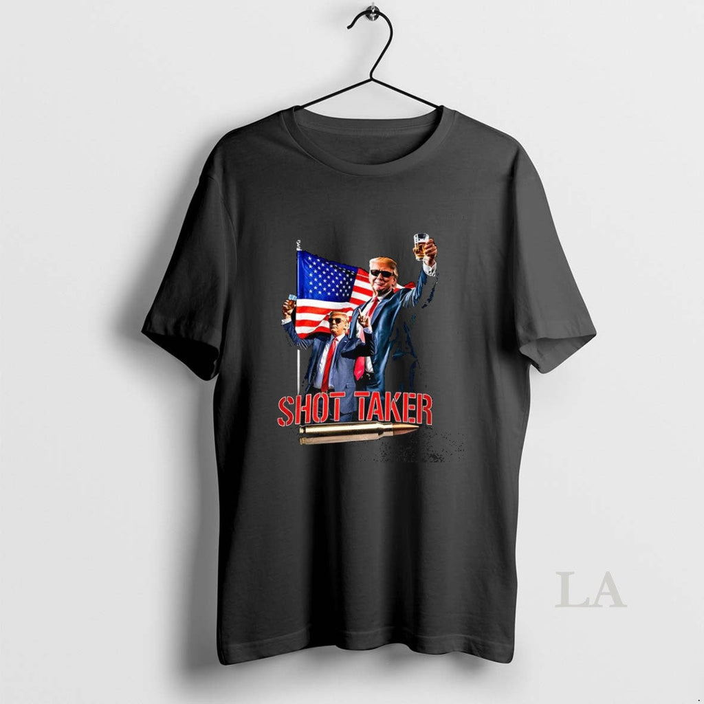 Original Trump Shot Taker Patriotic Unisex T-shirt, Sweatshirt, Hoodie, Long Sleeve Tee - T-Shirt, Sweatshirt, Hoodie