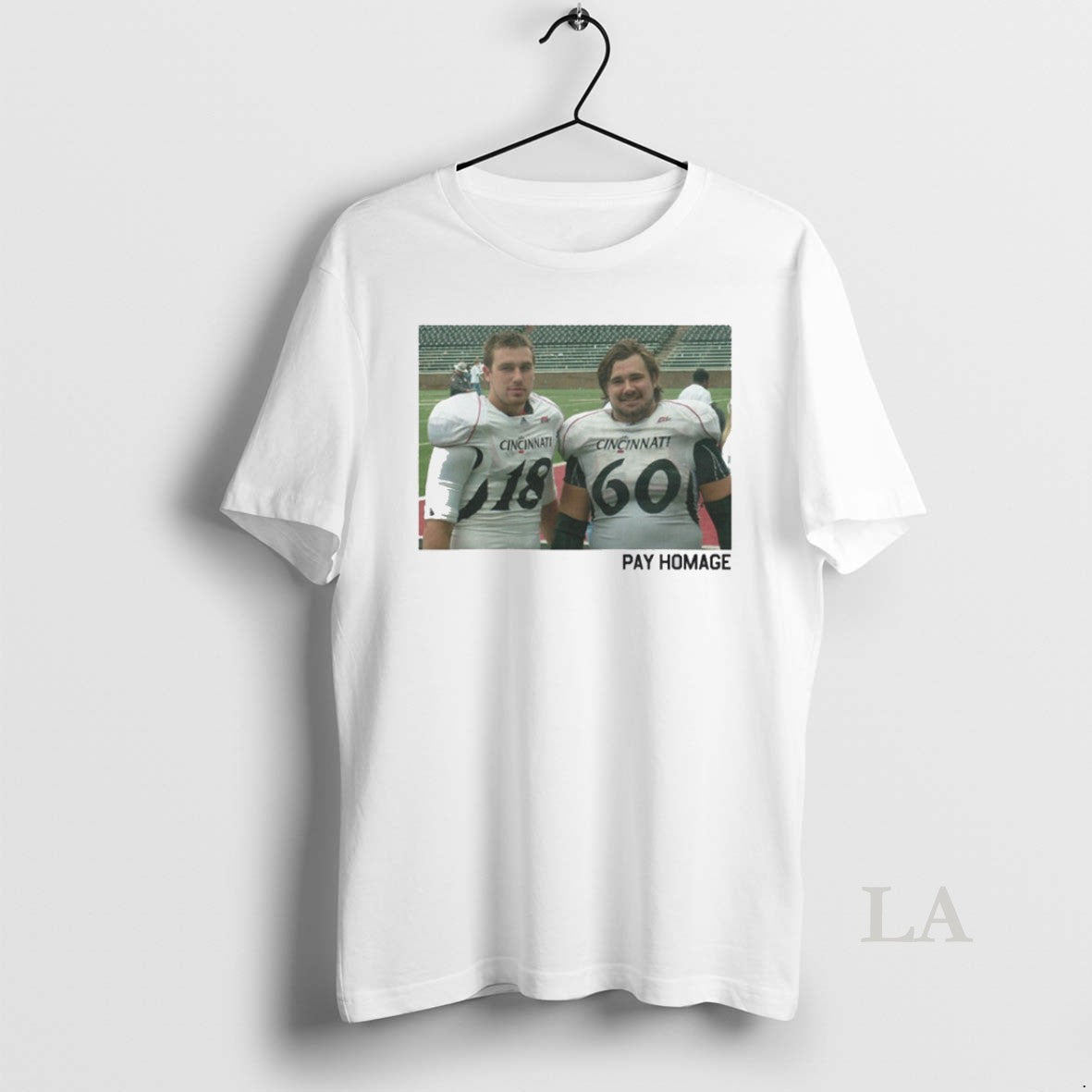 Original Uc Bearcats Travis And Jason Kelce Brothers Pay Homage Unisex T-shirt, Sweatshirt, Hoodie, Long Sleeve Tee - T-Shirt, Sweatshirt, Hoodie