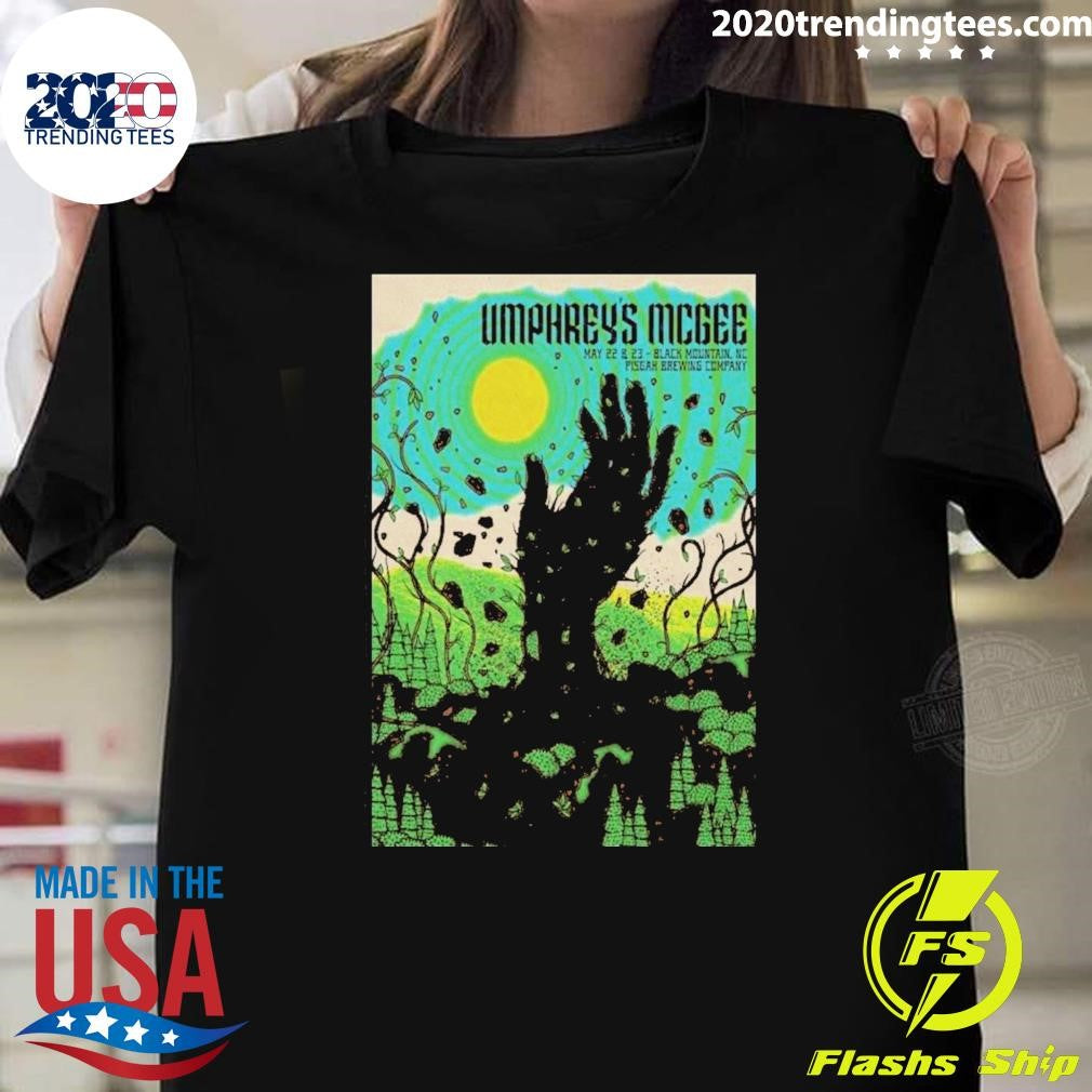 Original Umphreys McGee Black Mountain May 23 2026 Poster Shirt Unisex T-shirt, Sweatshirt, Hoodie, Long Sleeve Tee - T-Shirt, Sweatshirt, Hoodie