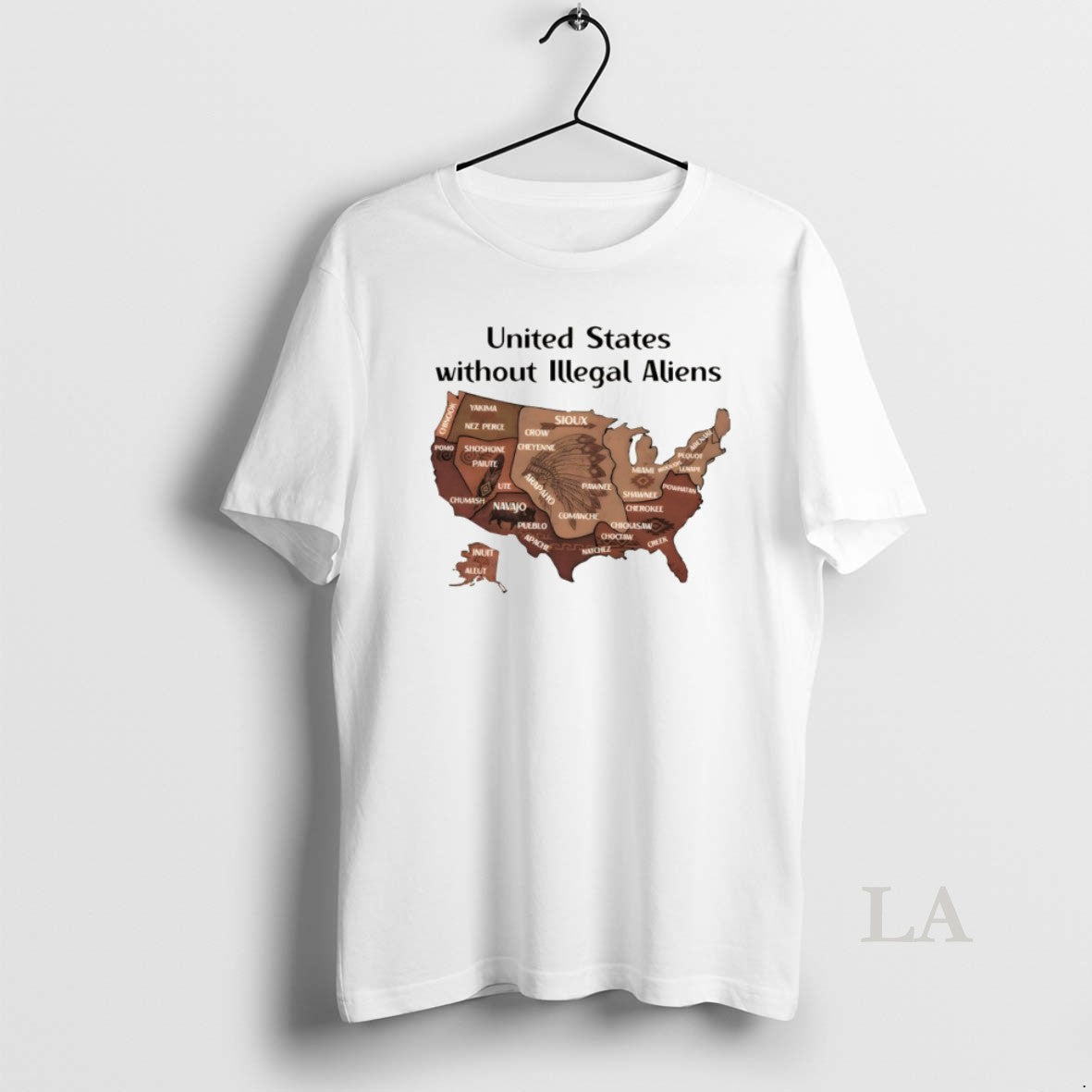 Original United States Without Illegal Aliens Abolish Ice Native Land Map Unisex T-shirt, Sweatshirt, Hoodie, Long Sleeve Tee - T-Shirt, Sweatshirt, Hoodie
