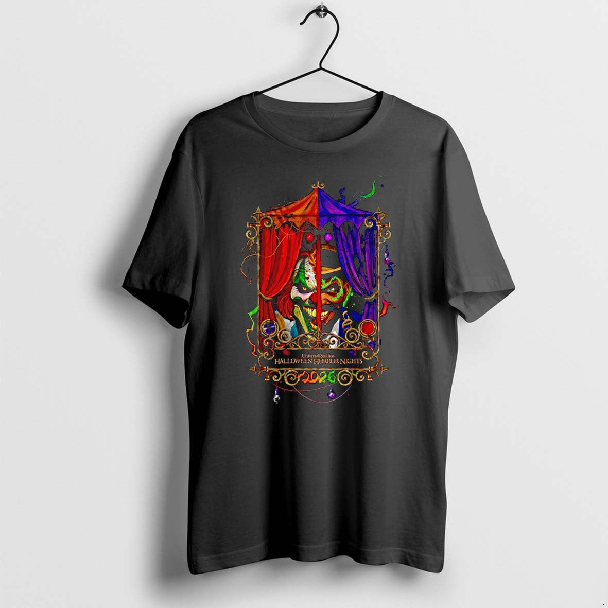 Original Universal Studios Halloween Horror Nights 2026 Clown Ringmaster Spooky Carnival Tshirts - T-Shirt, Sweatshirt, Hoodie