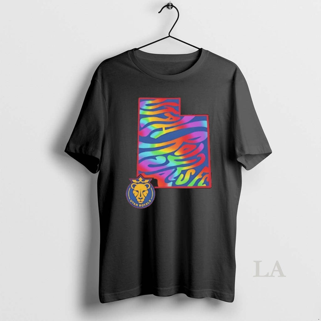 Original Utah Royals Fc Groovy Pride State 2026 Unisex T-shirt, Sweatshirt, Hoodie, Long Sleeve Tee - T-Shirt, Sweatshirt, Hoodie
