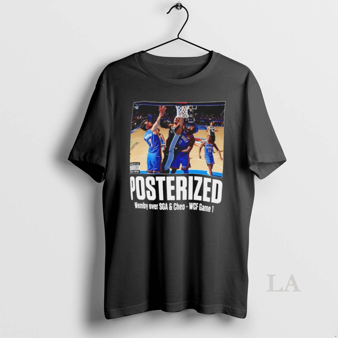 Original Victor Wembanyama Chet Holmgren Shai Gilgeous Alexander Posterized Wemby Over Game 1 2026 - T-Shirt, Sweatshirt, Hoodie