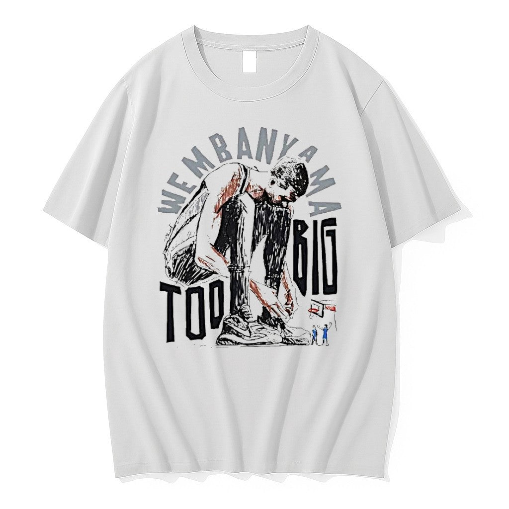 Original Victor Wembanyama San Antonio Spurs Basketball Too Big Art Cartoon 1 Tshirts Unisex T-shirt, Sweatshirt, Hoodie, Long Sleeve Tee - T-Shirt, Sweatshirt, Hoodie