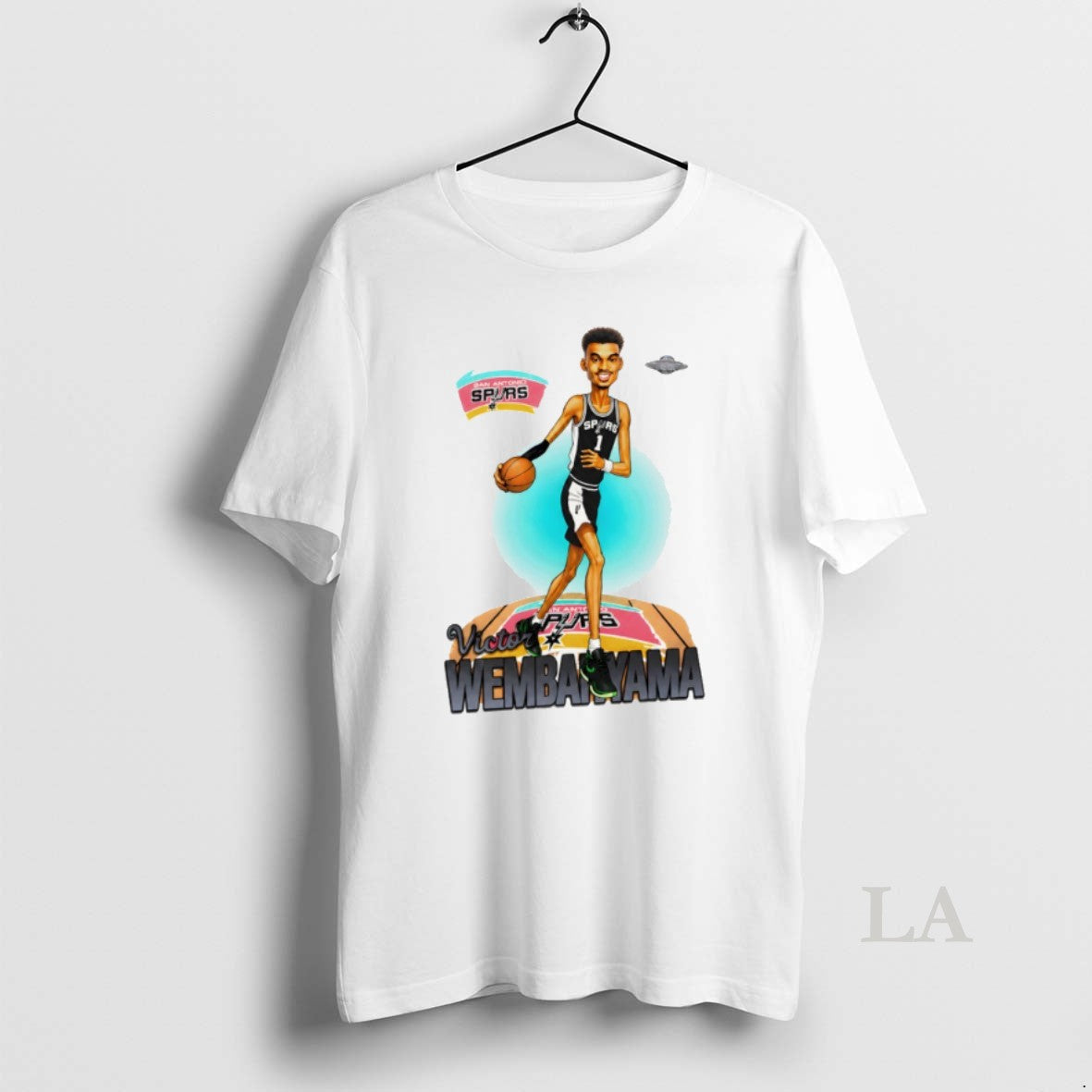 Original Victor Wembanyama Caricature Ufo San Antonio Spurs Basketball Player Nba 2026 Unisex T-shirt, Sweatshirt, Hoodie, Long Sleeve Tee - T-Shirt, Sweatshirt, Hoodie