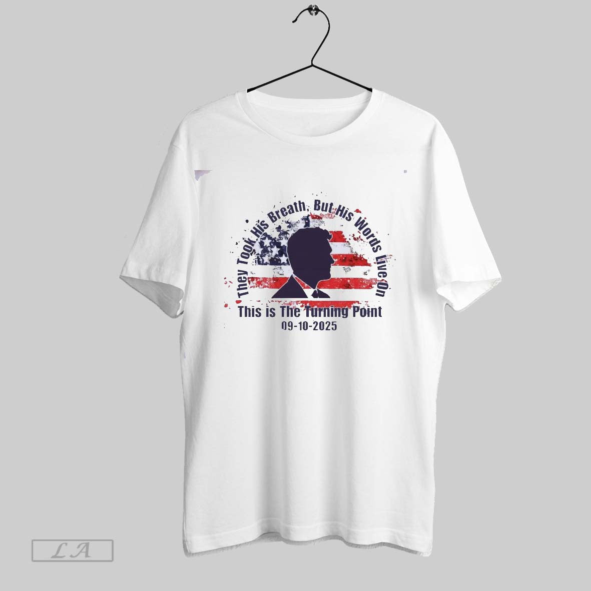 Original Viral Charlie Kirk Turning Point They Took His Breath Words Live On Unisex T-shirt, Sweatshirt, Hoodie, Long Sleeve Tee - T-Shirt, Sweatshirt, Hoodie