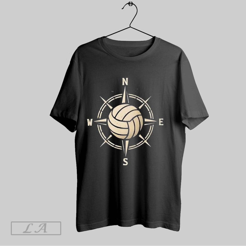 Original Volleyball Compass Rose North South East West Directional Unisex T-shirt, Sweatshirt, Hoodie, Long Sleeve Tee - T-Shirt, Sweatshirt, Hoodie
