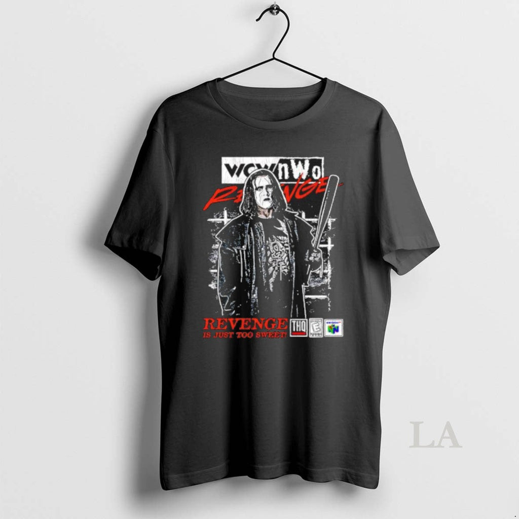 Original Wcw Nwo Revenge Is Just Too Sweet N64 Legendary Wrestler Sting Unisex T-shirt, Sweatshirt, Hoodie, Long Sleeve Tee - T-Shirt, Sweatshirt, Hoodie