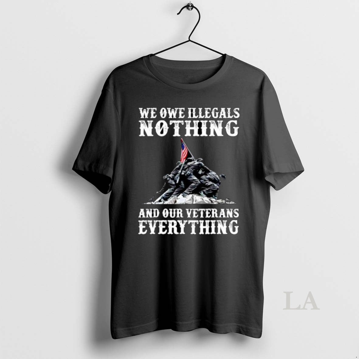 Original We Owe Illegals Nothing And Our Veterans Everything Ornaments Unisex T-shirt, Sweatshirt, Hoodie, Long Sleeve Tee - T-Shirt, Sweatshirt, Hoodie
