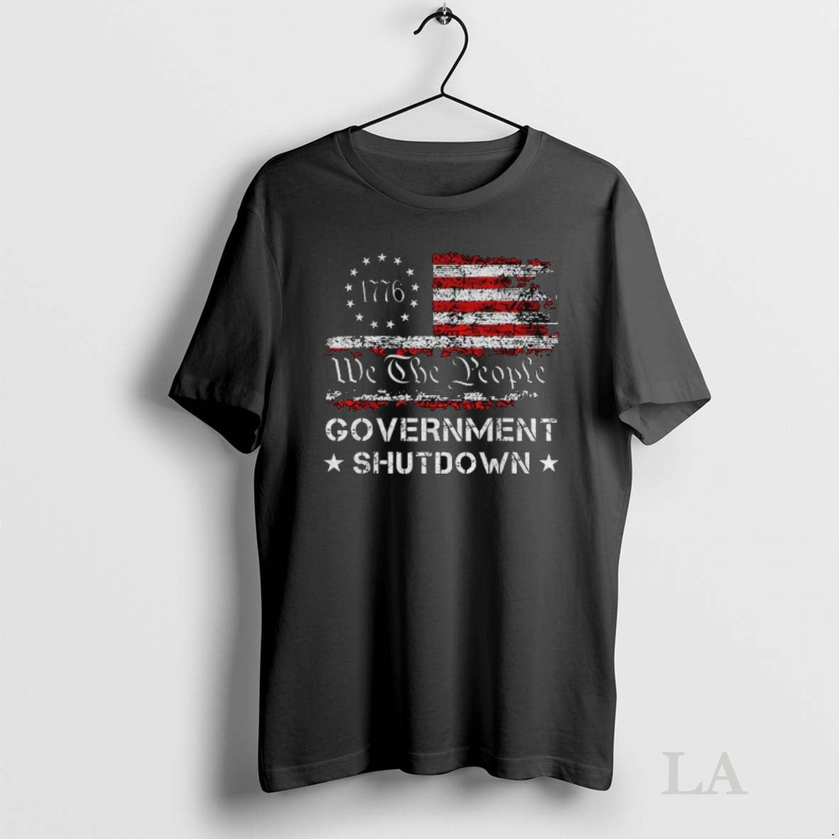 Original We The People Government Shutdown 1776 American Flag Unisex T-shirt, Sweatshirt, Hoodie, Long Sleeve Tee - T-Shirt, Sweatshirt, Hoodie
