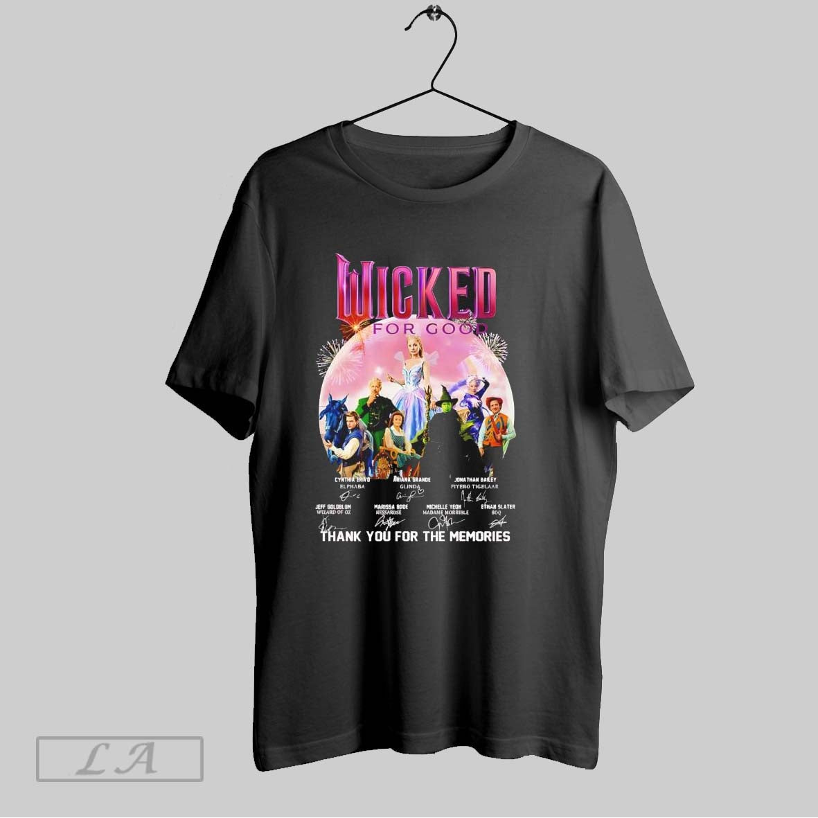 Original Wicked For Good Thanh For The Memories Signature Unisex T-shirt, Sweatshirt, Hoodie, Long Sleeve Tee - T-Shirt, Sweatshirt, Hoodie