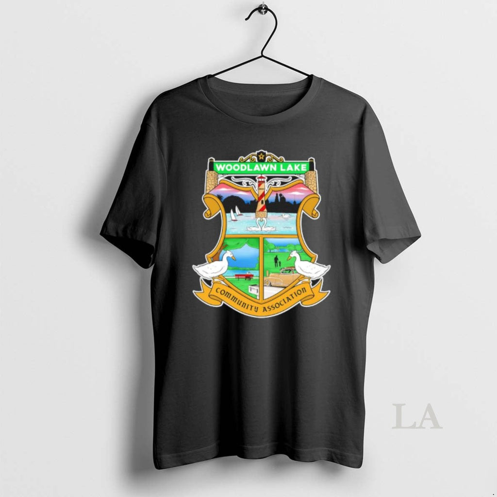 Original Woodlawn Lake Community Association San Antonio Texas Logo Unisex T-shirt, Sweatshirt, Hoodie, Long Sleeve Tee - T-Shirt, Sweatshirt, Hoodie