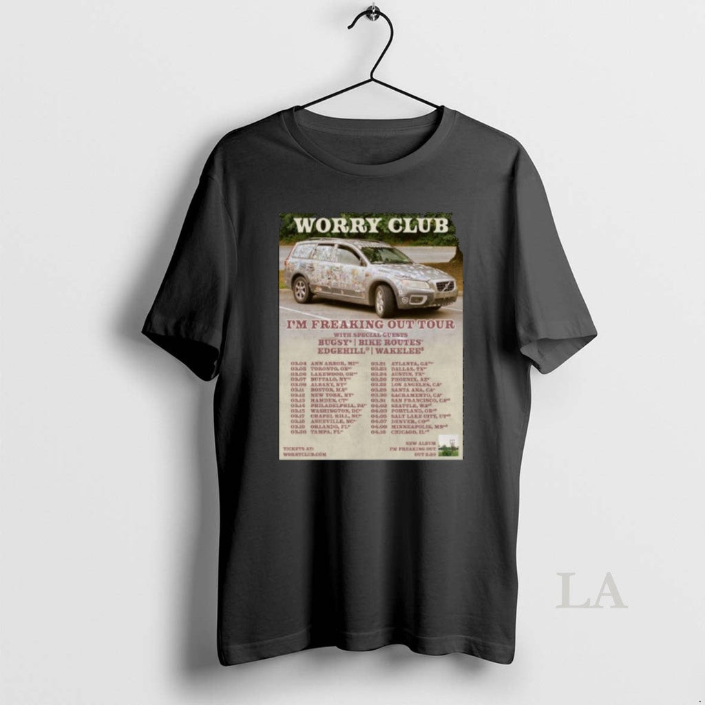 Original Worry Club Im Freaking Out Tour 2026 T-Shirts, Hoodie, Sweatshirt - T-Shirt, Sweatshirt, Hoodie