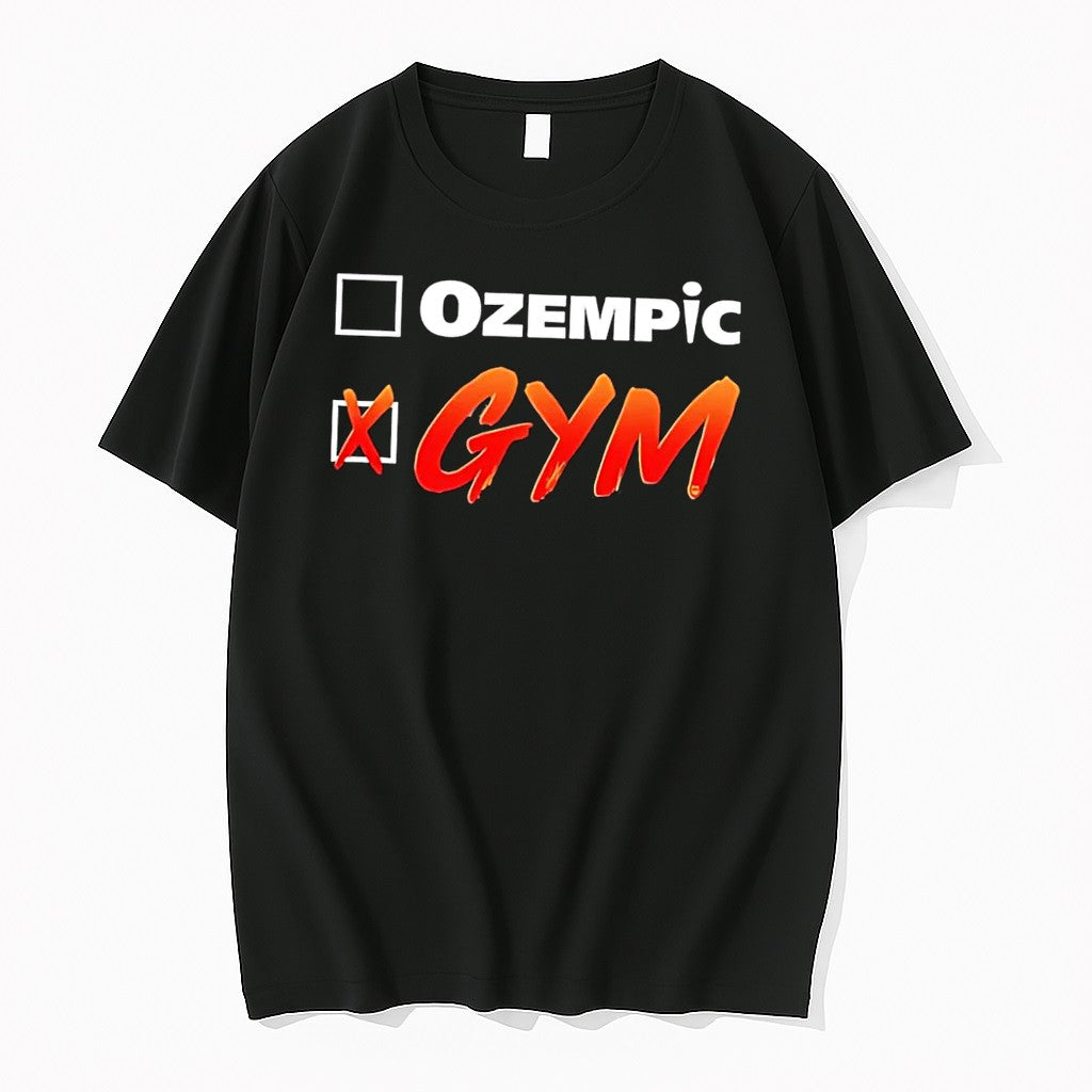 Original X Gym No Ozempic Black Tshirts Jpg Unisex T-shirt, Sweatshirt, Hoodie, Long Sleeve Tee - T-Shirt, Sweatshirt, Hoodie