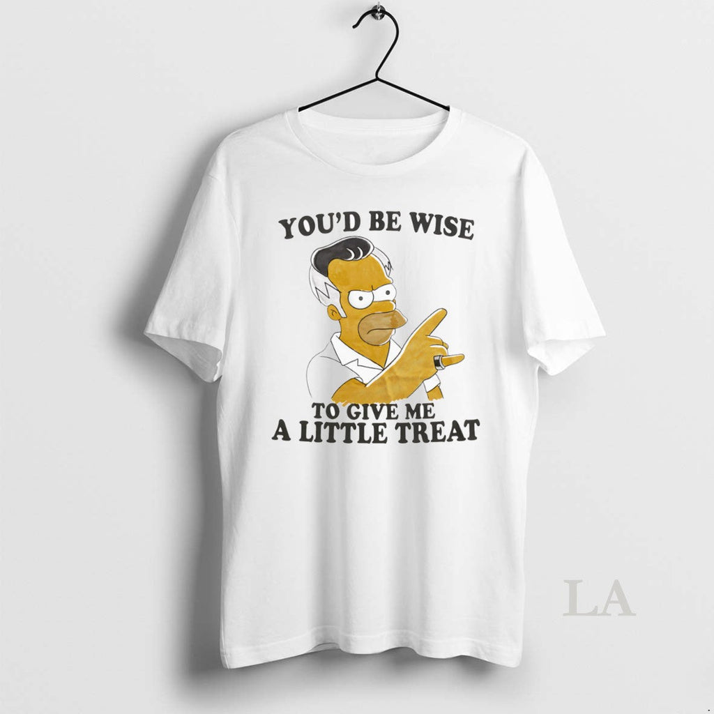 Original Youd Be Wise To Give Me A Little Treat Unisex T-shirt, Sweatshirt, Hoodie, Long Sleeve Tee - T-Shirt, Sweatshirt, Hoodie