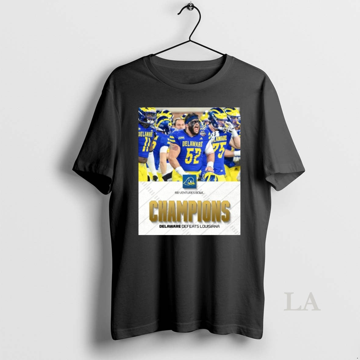 Original Delaware Blue Hens Defeats Louisiana Ragin Cajuns 68 Ventures Bowl Champions T-Shirts, Hoodie, Sweatshirt - T-Shirt, Sweatshirt, Hoodie
