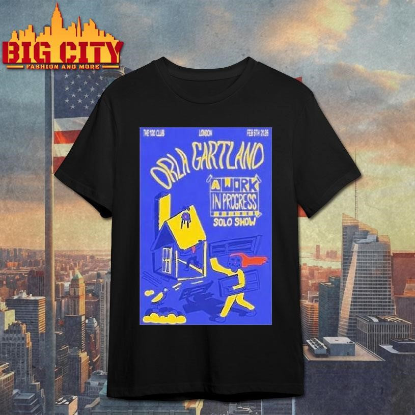 Orla Gartland The 100 Club London February 5 2026 Shirt Unisex T-shirt, Sweatshirt, Hoodie, Long Sleeve Tee - T-Shirt, Sweatshirt, Hoodie