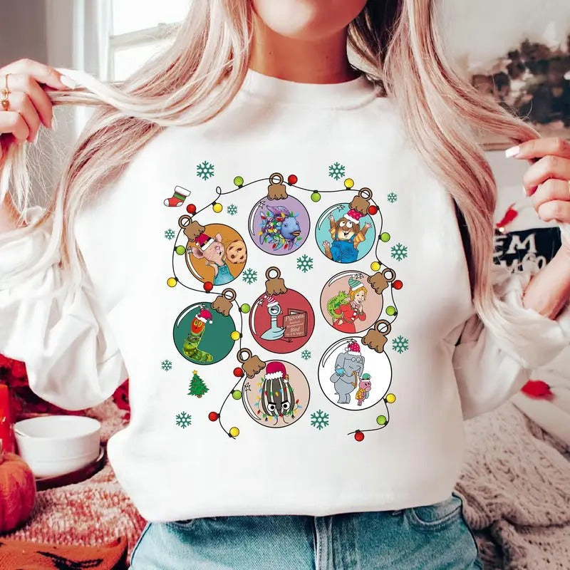Ornament Children'S Books Character Xmas Shirt Books Shirt Book Lovers Shirt Teacher Shirt Librarian T-Shirts, Hoodie, Sweatshirt - T-Shirt, Sweatshirt, Hoodie
