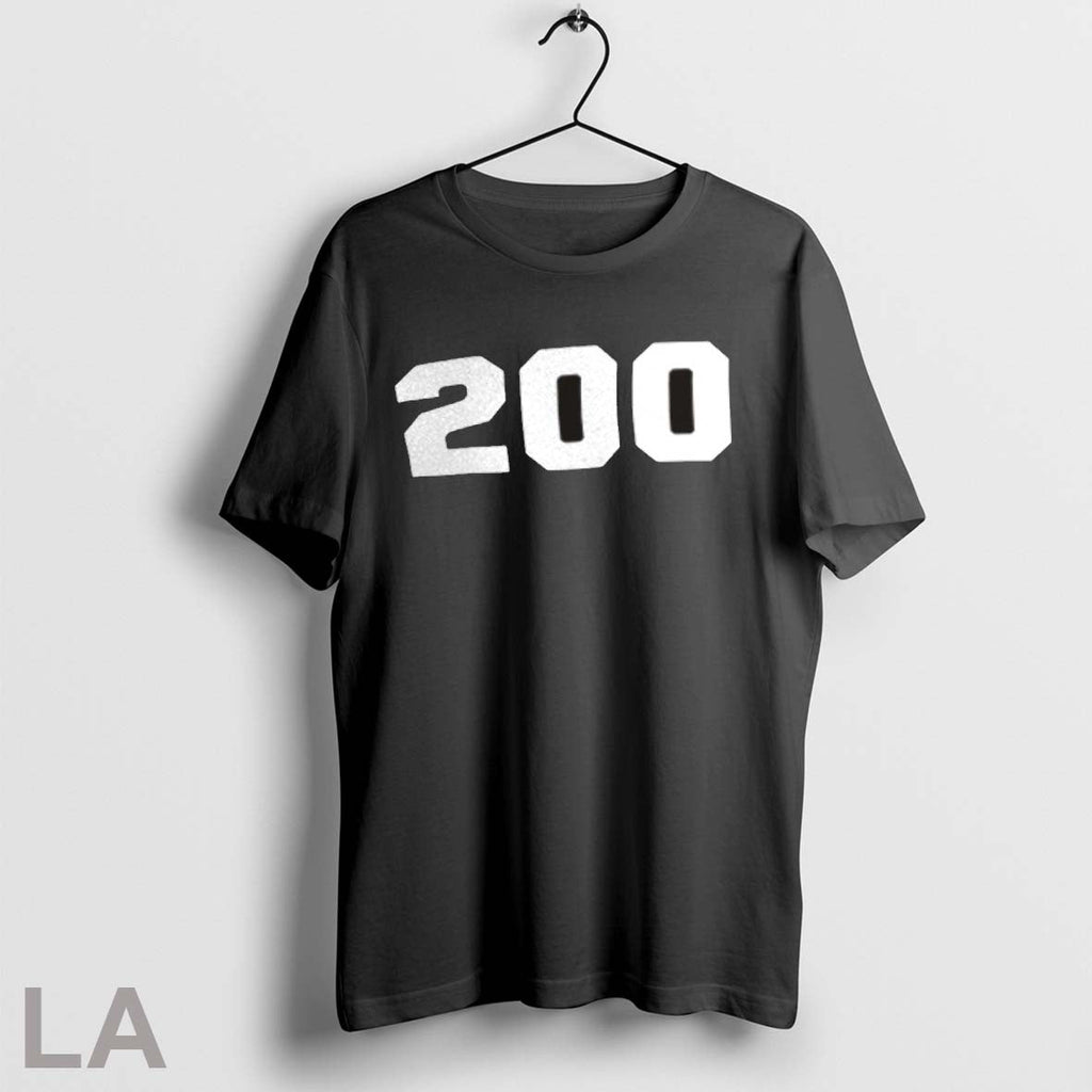 Orriginal Chad Powers Glen Powell 200 Number Unisex T-shirt, Sweatshirt, Hoodie, Long Sleeve Tee - T-Shirt, Sweatshirt, Hoodie