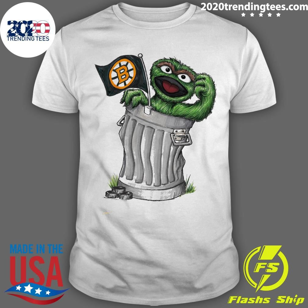 Oscar the Grouch Boston Bruins Shirt Unisex T-shirt, Sweatshirt, Hoodie, Long Sleeve Tee - T-Shirt, Sweatshirt, Hoodie