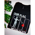 Our Flag Means Death Band Logo Mash Up Shirt. Black Shirt T-Shirts, Hoodie, Sweatshirt - T-Shirt, Sweatshirt, Hoodie