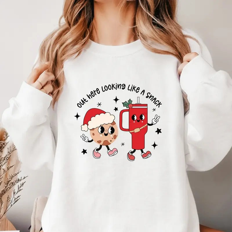 Out Here Looking Like Snack Sugar Spice Santa Ugly .  Suitable Anyone T-Shirts, Hoodie, Sweatshirt - T-Shirt, Sweatshirt, Hoodie