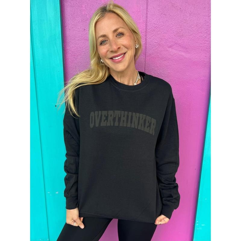 Overthinker Black T-Shirts, Hoodie, Sweatshirt - T-Shirt, Sweatshirt, Hoodie