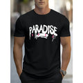 PARADISE Casual Sports Geometric Pattern Knit Fabric Round Neck Regular Fit Summer Outdoor & Leisure Made USA T-Shirts, Hoodie, Sweatshirt - T-Shirt, Sweatshirt, Hoodie