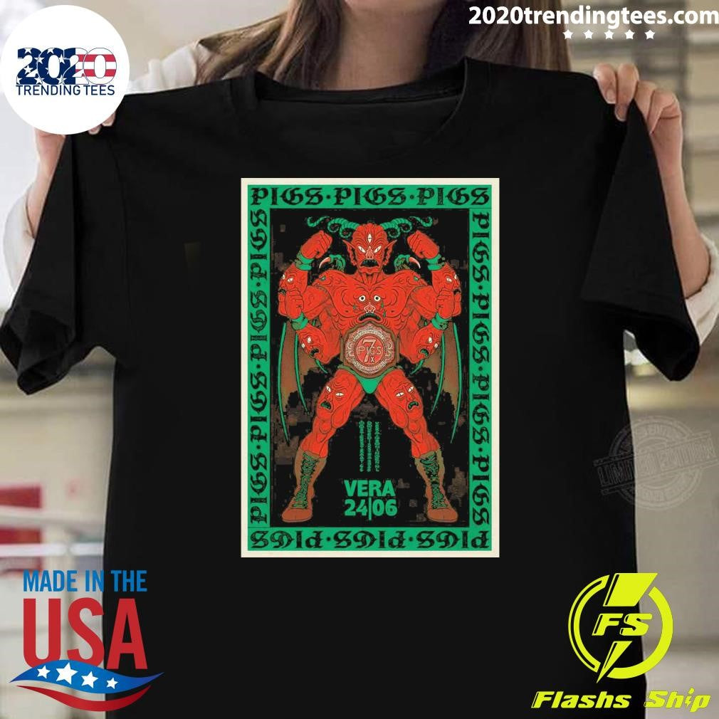 PIGSx7 Groningen, Netherlands June 24 2026 Shirt Unisex T-shirt, Sweatshirt, Hoodie, Long Sleeve Tee - T-Shirt, Sweatshirt, Hoodie