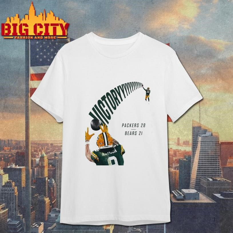 Packers Victory 28 Bears 21 Shirt Unisex T-shirt, Sweatshirt, Hoodie, Long Sleeve Tee - T-Shirt, Sweatshirt, Hoodie