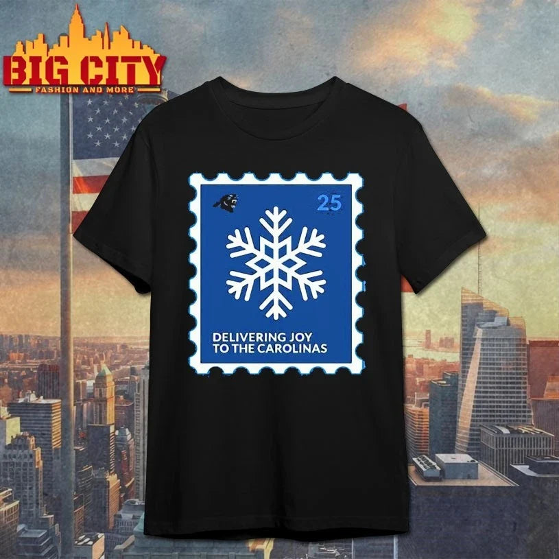 Panthers Delivering Joy To The Carolinas shirt Unisex T-shirt, Sweatshirt, Hoodie, Long Sleeve Tee - T-Shirt, Sweatshirt, Hoodie