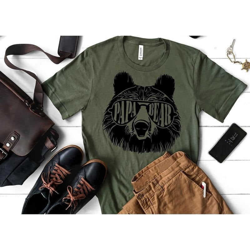 Papa Bear Sunglass Papa Bear Shirt Dad Shirt Husband Present Family Shirt Matching Shirts T-Shirts, Hoodie, Sweatshirt - T-Shirt, Sweatshirt, Hoodie
